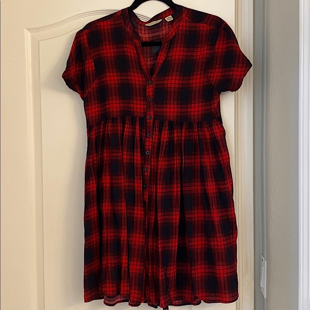 11•1 Tylho plaid swing mini dress size XS